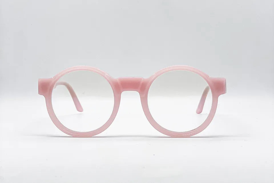 Kuboraum K10: Pink Round Unisex Optical Glasses