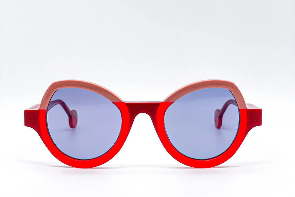 Theo Modernisme Red Pink Sunglasses