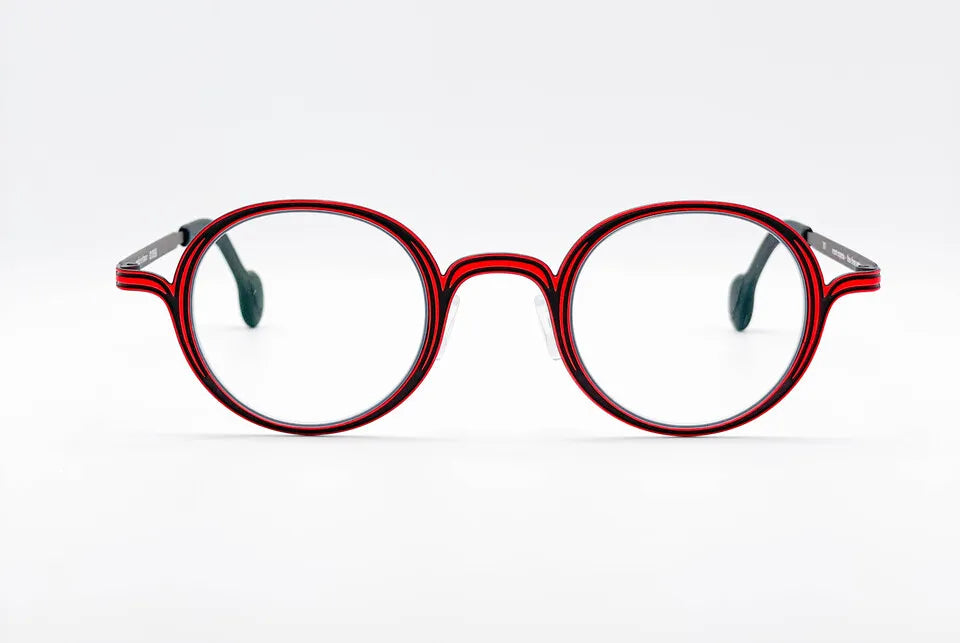 Theo Steam Trains: Orange Round Unisex Optical Glasses