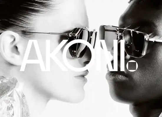 Akoni Vela cat eye-frame sunglasses - Black