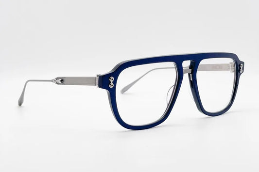 Akoni Argo Blue Optical front and side view