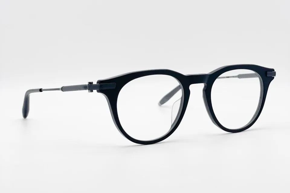 Akoni Gemini Black Optical front and side view