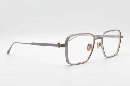 Akoni Giano Palladium Gold Optical front and side view