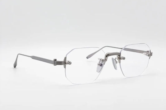 Akoni Juno Silver Optical front and side view