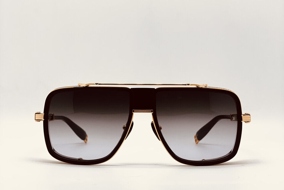 Balmain O R Gold Black Sunglasses