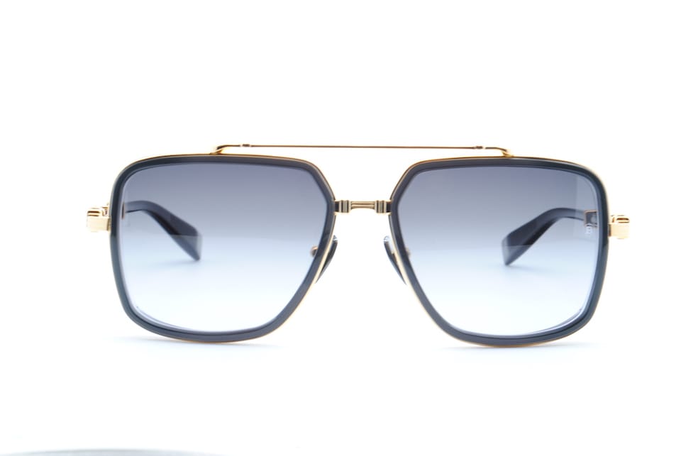 Balmain Officier Gold Black Sunglasses