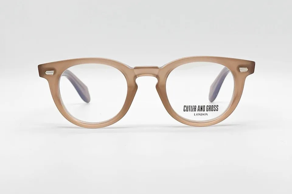 Cutler and Gross CGOP1405-04 Brown Round Optical Frames