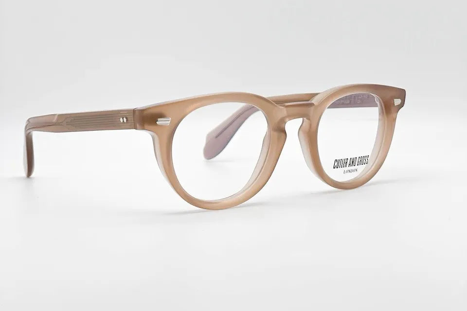 Cutler and Gross CGOP1405-04 Brown round optical frame