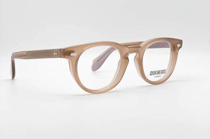 Cutler and Gross CGOP1405-04 Brown round optical frame