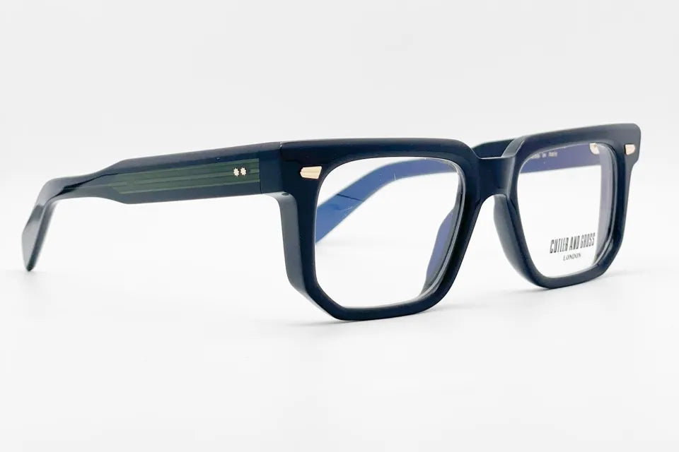 Cutler and Gross CGOP 1410 Black luxury optical frames front view