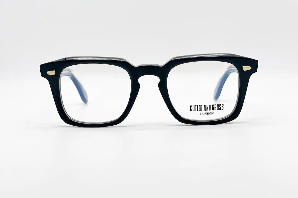 Cutler and Gross CGOP1416-01 Black Round Optical Glasses