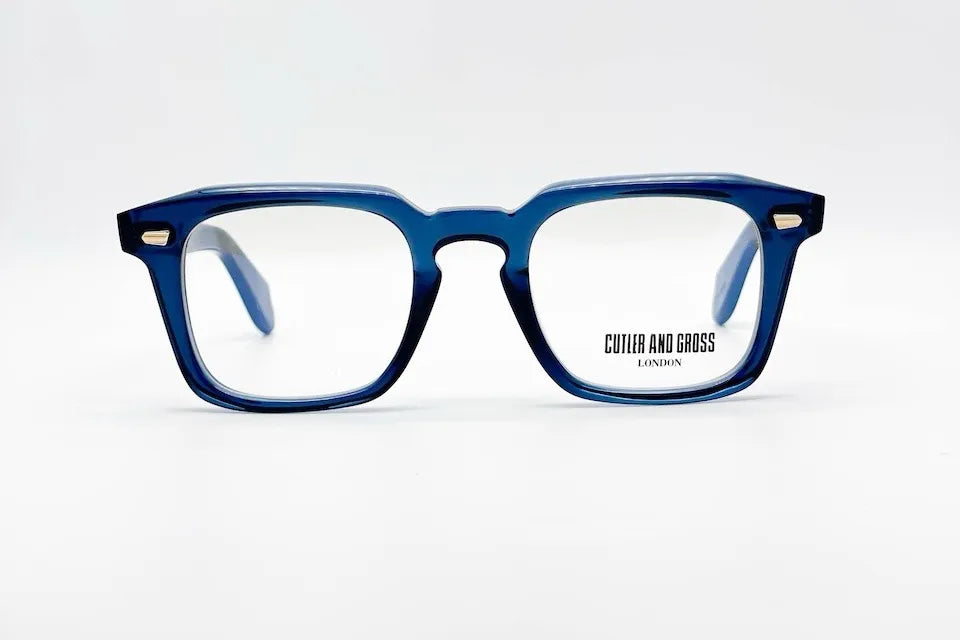 Cutler and Gross CGOP1416-03 Blue Round Optical Glasses