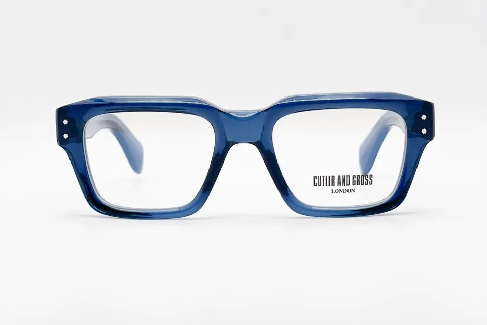 Cutler and Gross CGOP1432 Blue Italian Acetate Eyeglasses