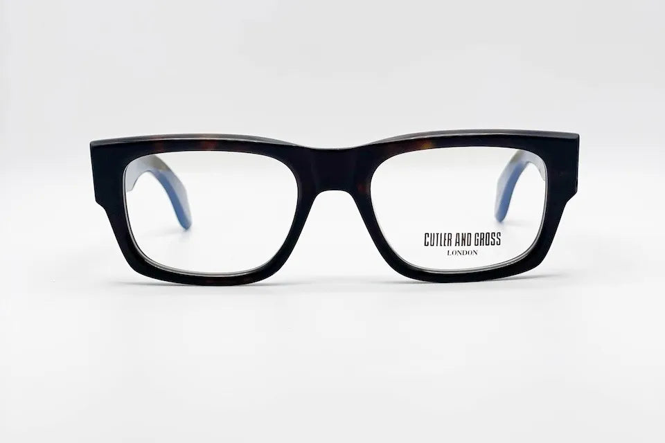 Cutler and Gross CGOP9043-02 Brown Rectangle Optical Frames