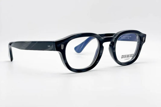 Cutler and Gross CGOP9290-01 Black rounded square optical frame