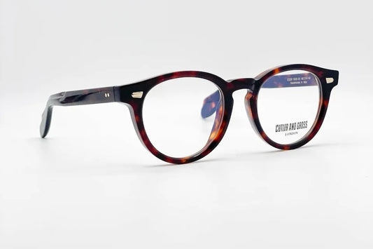 Cutler and Gross CGOP9378-02 Brown round optical frame
