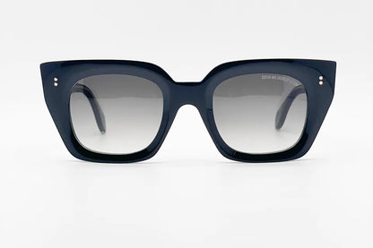 Cutler and Gross CGSN1422 Black Cat-Eye Sunglasses