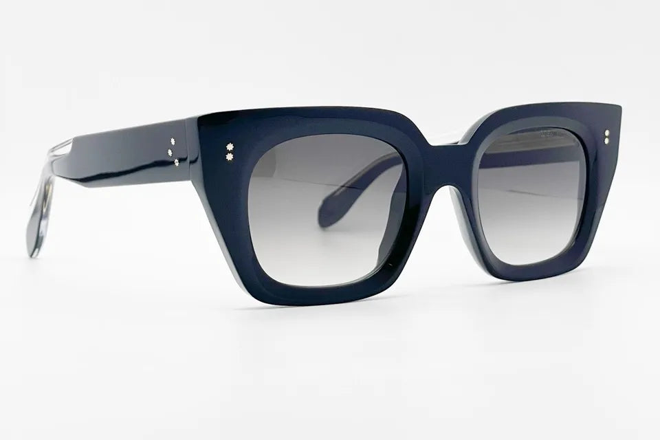Cutler and Gross CGSN1422 Black statement sunglasses front view
