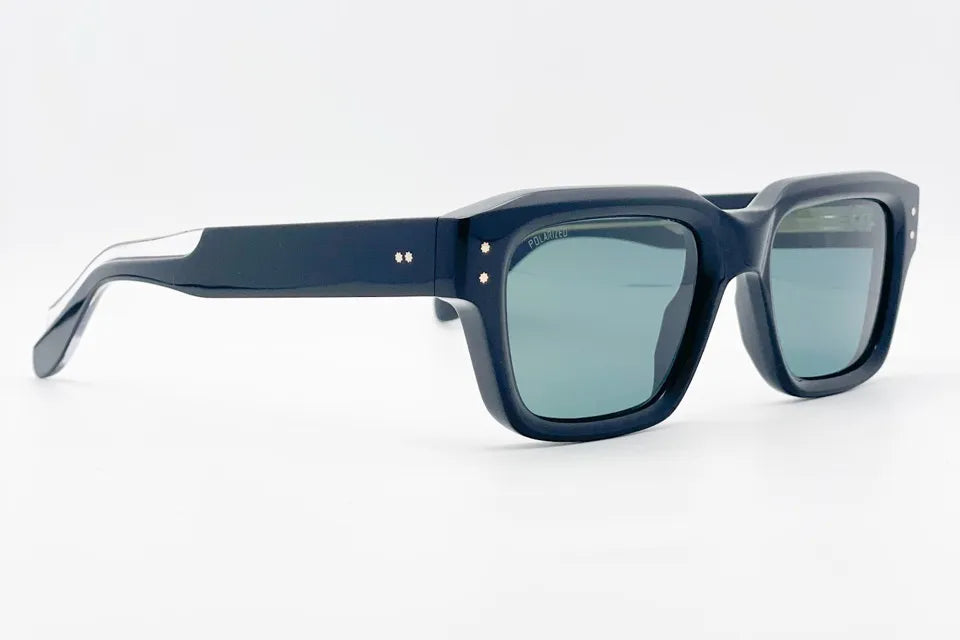 Cutler and Gross CGSN 1432 Black flat-top square sunglasses