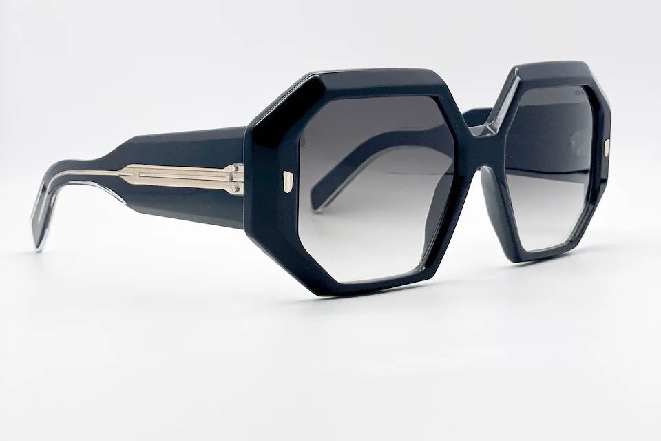 Cutler and Gross CGSN9324-01 Black rectangle sunglasses for women