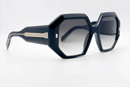 Cutler and Gross CGSN9324-01 Black rectangle sunglasses for women