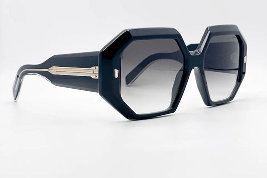 Cutler and Gross CGSN9324-01 Black rectangle sunglasses for women