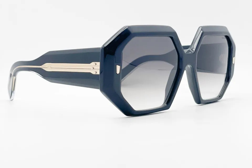 Cutler and Gross CGSN9324 Black oversized runway sunglasses
