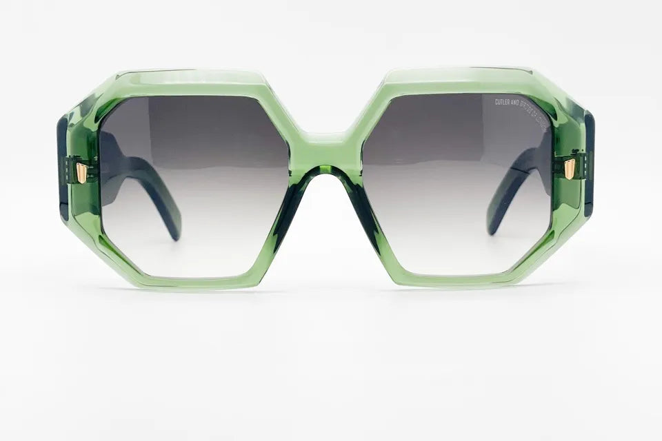 Cutler and Gross CGSN9324 Green Vintage Sunglasses