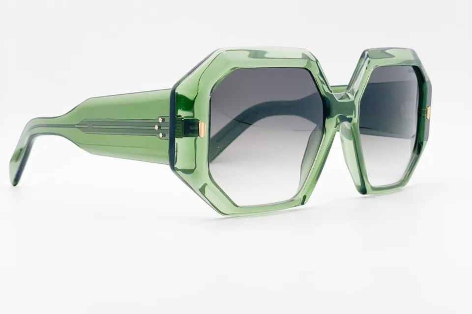 Cutler and Gross CGSN 9324 Green luxury oversized statement sunglasses