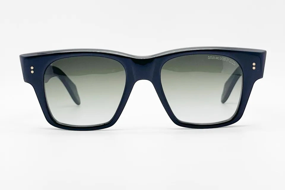 Cutler and Gross CGSN9690 Black Rectangle Sunglasses