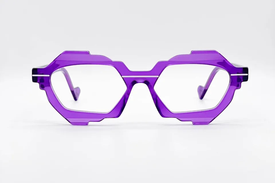 Dzmitry Samal Eugene Violet Eyeglasses - Unique Design