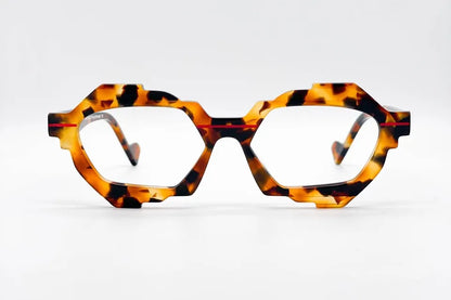 Dzmitry Samal Eugene Tortoise Eyeglasses - Geometric Elegance