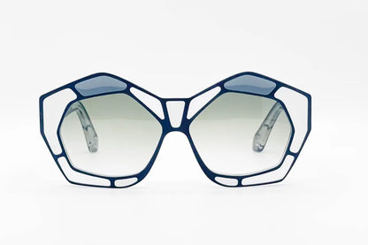 Dzmitry Samal Leonard White Cat-Eye Sunglasses