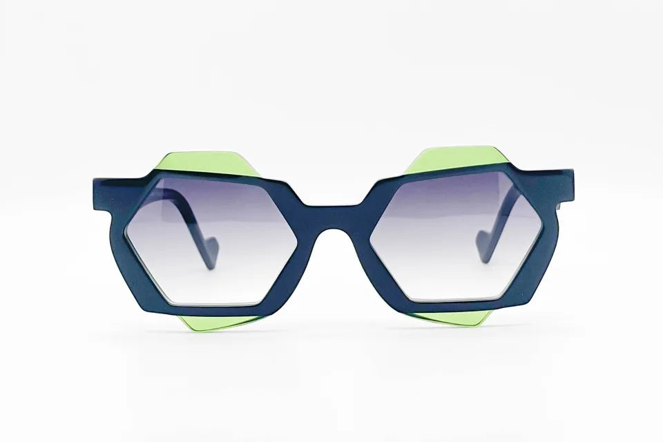 Dzmitry Samal Matteo Black/Green Sunglasses - Impactful Design