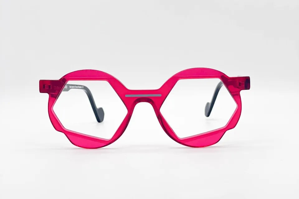 Dzmitry Samal Luc Red Eyeglasses - Bold Design