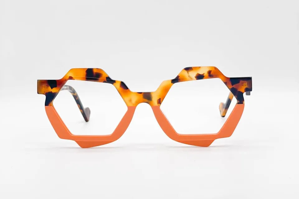 Dzmitry Samal Matteo Apricot Tortoise Eyeglasses