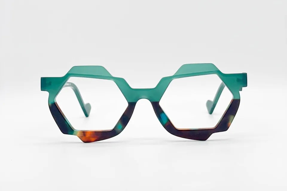 Dzmitry Samal Matteo Green Eyeglasses - Color & Design