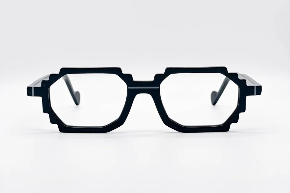 Dzmitry Samal Nicolas Matte Black Eyeglasses - Minimal Style