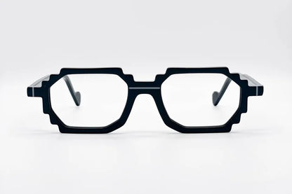 Dzmitry Samal Nicolas Matte Black Eyeglasses - Minimal Style