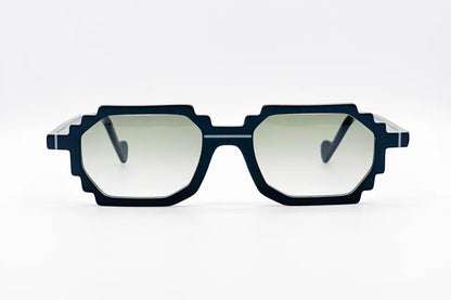 Dzmitry Samal Nicolas Matte Black Sunglasses - Geometric Look