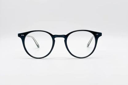 Buy Online Garrett Leight Clune Black - P3 Round Optical Glasses