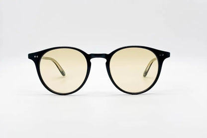 Garrett Leight Clune Black - P3 Style Round Sunglasses
