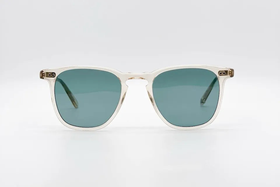 Garrett Leight Hampton Crystal - Classic P3 Polarized Sunglasses