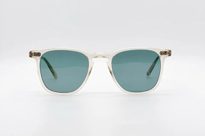 Garrett Leight Hampton Crystal - Classic P3 Polarized Sunglasses