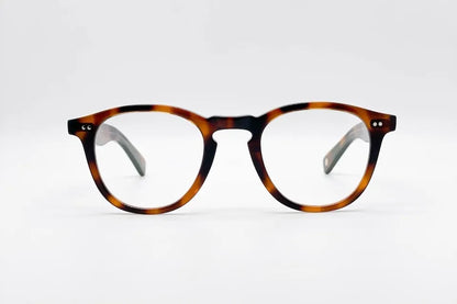 Garrett Leight Hampton X Brown - Classic P3 Optical Glasses with Thick Acetate
