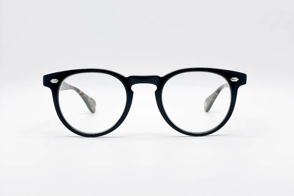 Buy Online Garrett Leight Hercules Black Tortoise - Round Optical Glasses