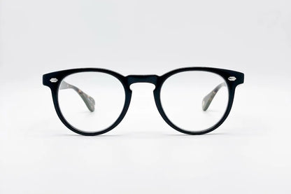 Buy Online Garrett Leight Hercules Black Tortoise - Round Optical Glasses