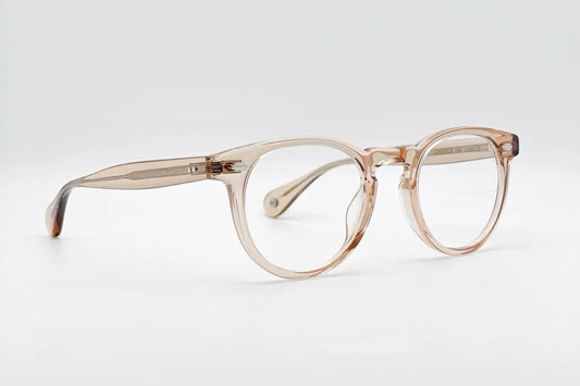 Garrett Leight Hercules Crystal occhiali da vista rotondi