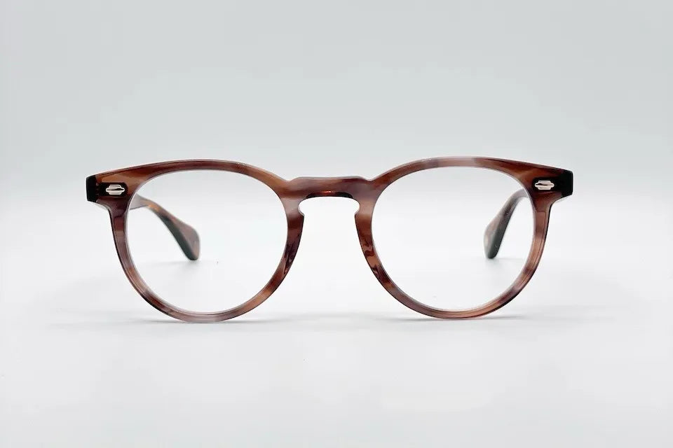 Buy Online Garrett Leight Hercules Brown - Round Optical Glasses