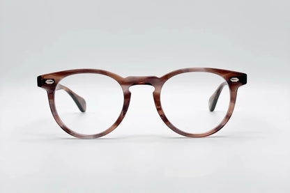 Buy Online Garrett Leight Hercules Brown - Round Optical Glasses